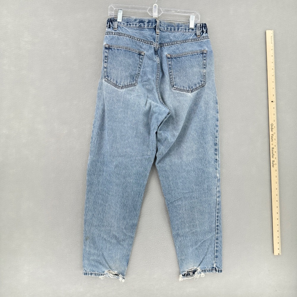 VTG Eddie Bauer (Set of 2) Mom Jeans Light Medium Wash SZ 12P 30x29 Distressed - Picture 4 of 10